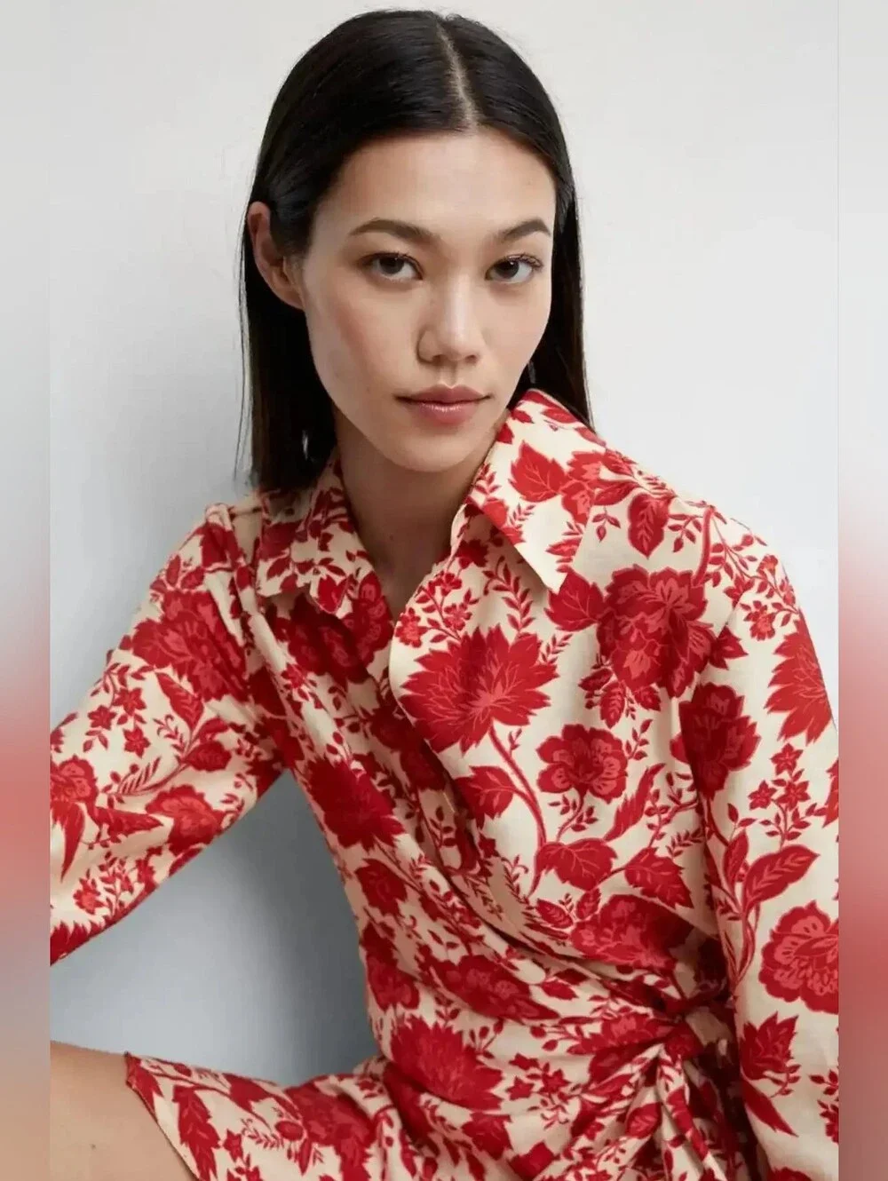 MANGO Women's Floral Wrap Dress Size 2 - Picture 10 of 10